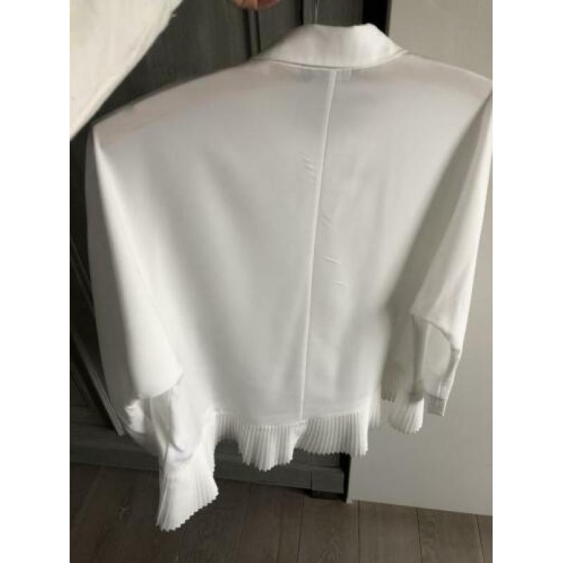 River woods plissé blouse wit maat L