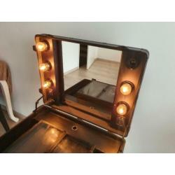 tk:Artiesten Make Up Koffer met Verlichting en Uitklapbaar