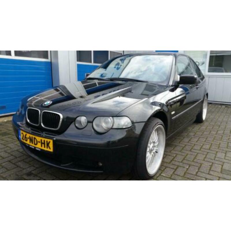 BMW 3-Serie 2.0 TD 318 Compact 2003 Zwart M-pakket-17''