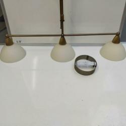 Hanglamp - Steinhauer - met 3 glazen kappen