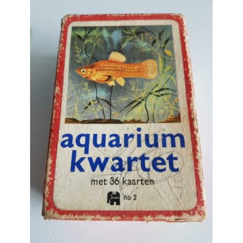 oud Jumbo aquariumkwartet met 36 kaarten, no. 2