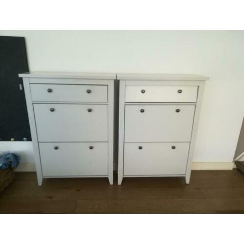 2 Schoenenkast ivoor wit