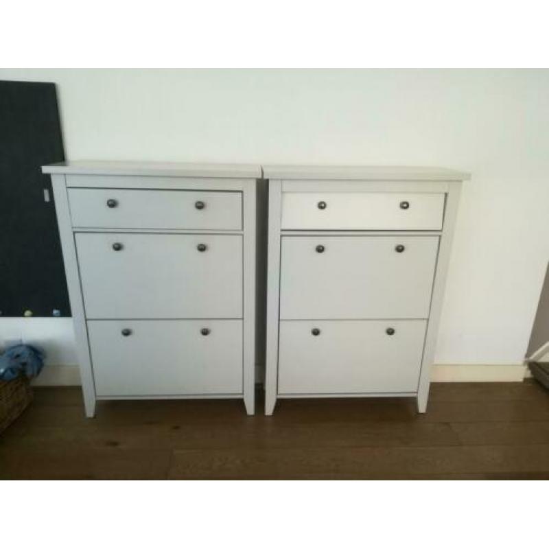 2 Schoenenkast ivoor wit