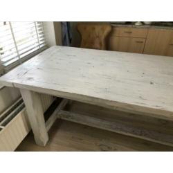Oude houten tafel
