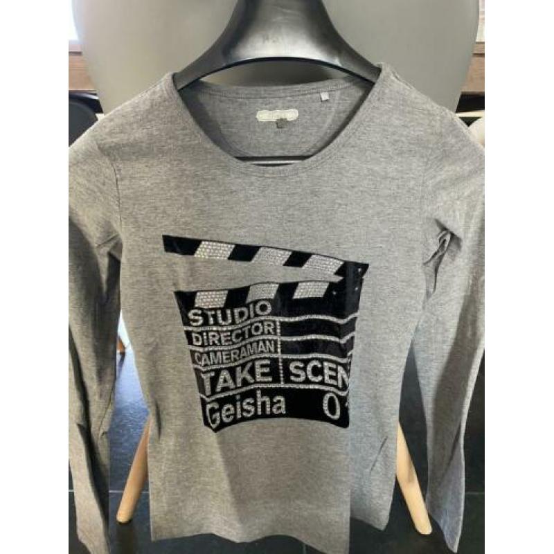 Geisha shirts met lange mouwen maat 164