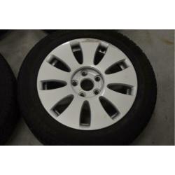16" Audi A4 Velgen 5x112 ET42 Zilver + Winterbanden