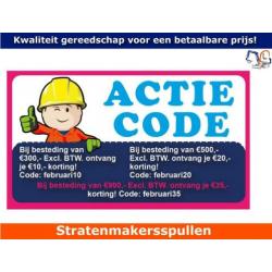Kant afrijlat - bandenmaatje hoogte instelbaar 20cm breed
