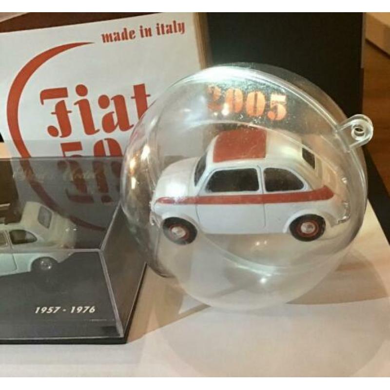 Vintage fiat 500 pauls model art minichamps en brums 2 stuks