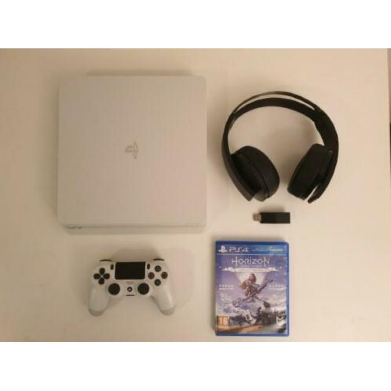 PS4 + PlayStation 7.1 3D PlatinumHeadset + Horizon Zero Dawn