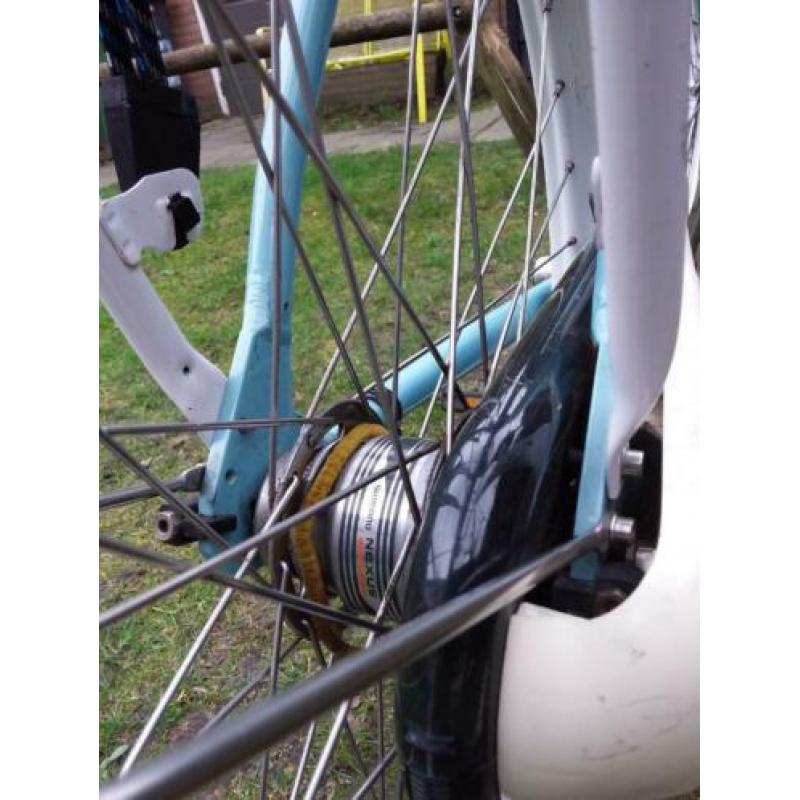 IJsblauwe Sparta Pick-Up damesfiets