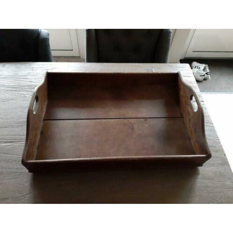 Landelijk houten dienblad. 63x44 x14
