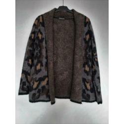 Vest - ROBERTO SARTO - zwart/grijs en bruin - Maat 42