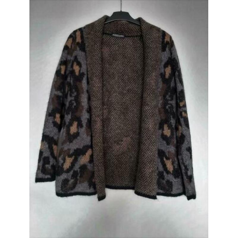 Vest - ROBERTO SARTO - zwart/grijs en bruin - Maat 42