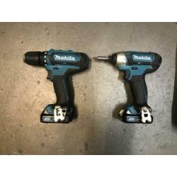 Makita boormachine set + decoupeerzaag