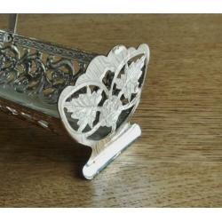 Leuk Bonbon -of Koekjes Hengselmandje - Silverplate