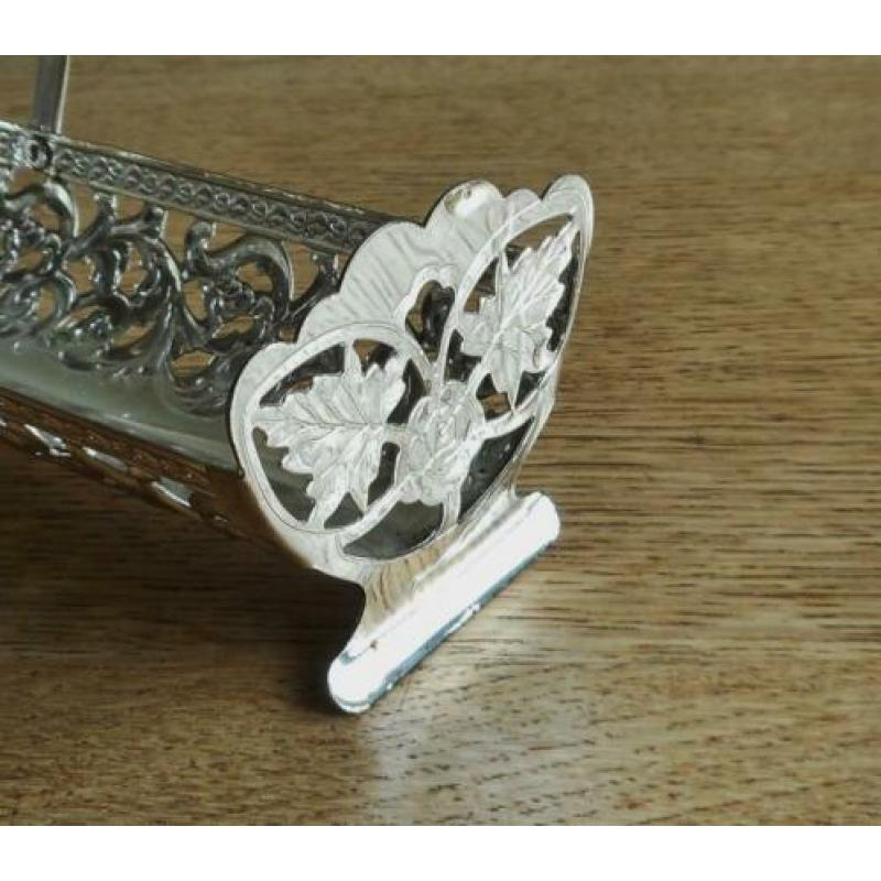 Leuk Bonbon -of Koekjes Hengselmandje - Silverplate