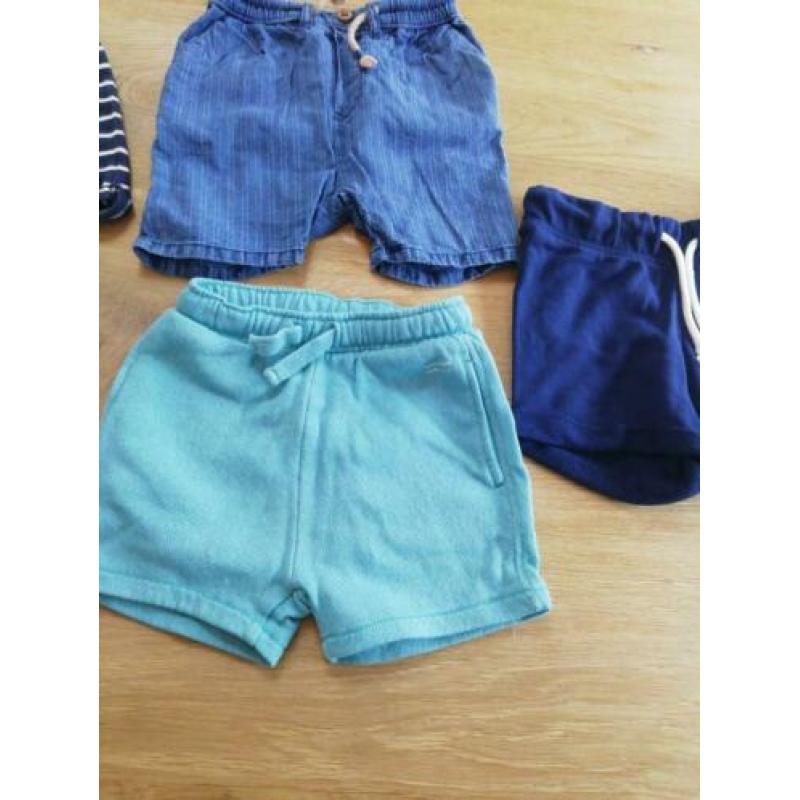 Pakket korte broeken 86 jongen Zara H&M C&A