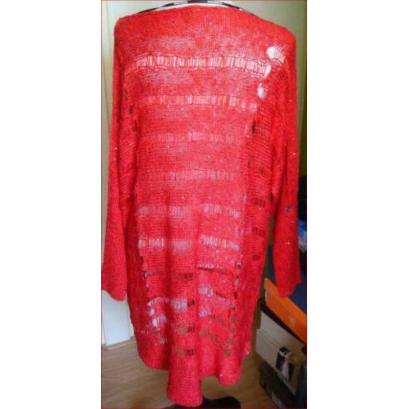Gloednieuwe rode oversized trui van SUPERSTAR maat L/XL