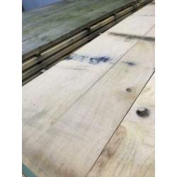 prachtige oude eiken planken 28mm dik,zelf sorteren OLD LOOK