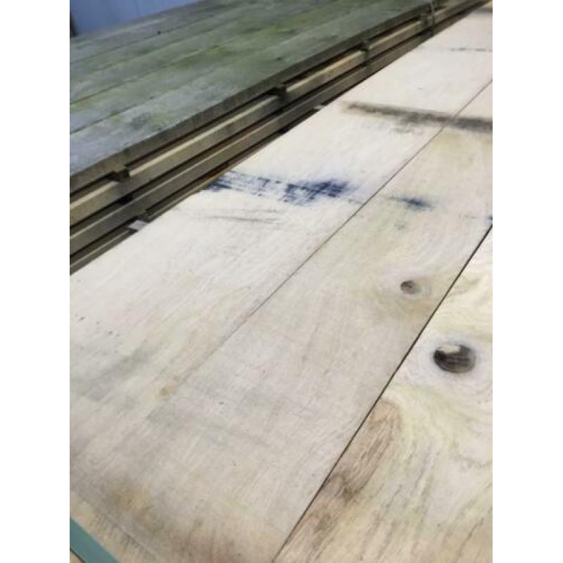 prachtige oude eiken planken 28mm dik,zelf sorteren OLD LOOK