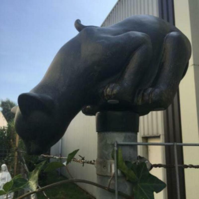 Beeld Sculptuur Ondeugende Kat Nieuw