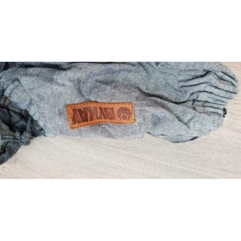 By Kai, Mei Tai, denim kleur draagdoek.