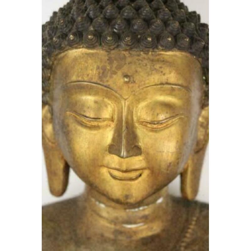 Groot beeld boeddha beeld brons Nepal ( 66cm )