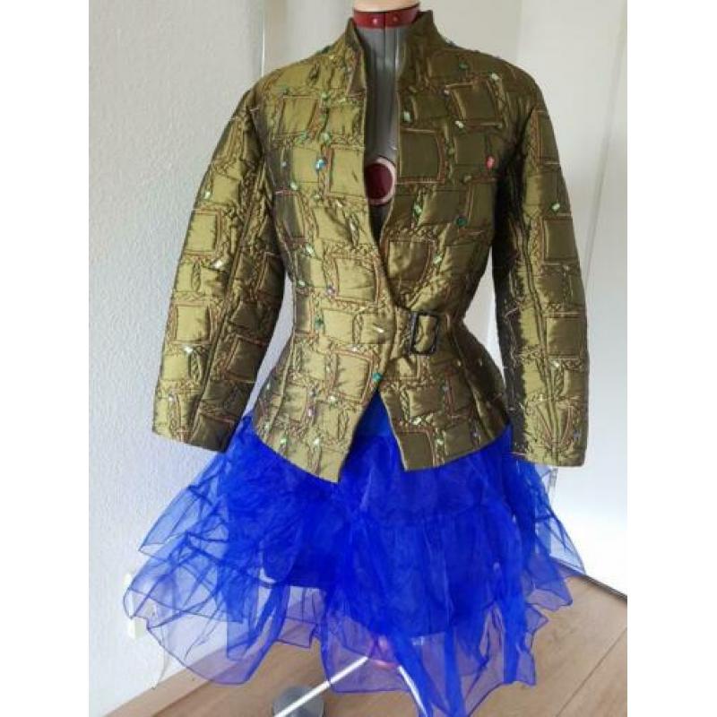 Carnavalsjas en rok carnavals kostuum dames 38 40 unikat