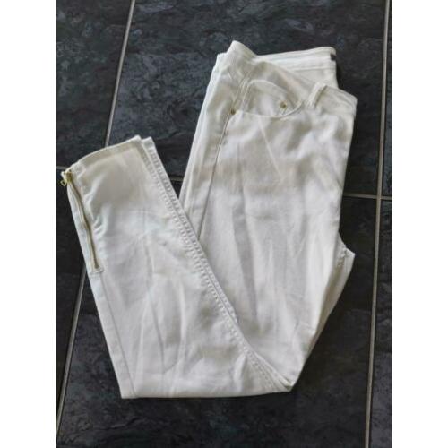 Witte skinny broek van H&M maat XL