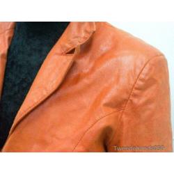 Joy rood lederen dames jasje 86777