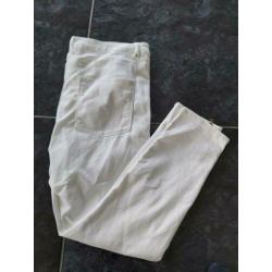 Witte skinny broek van H&M maat XL