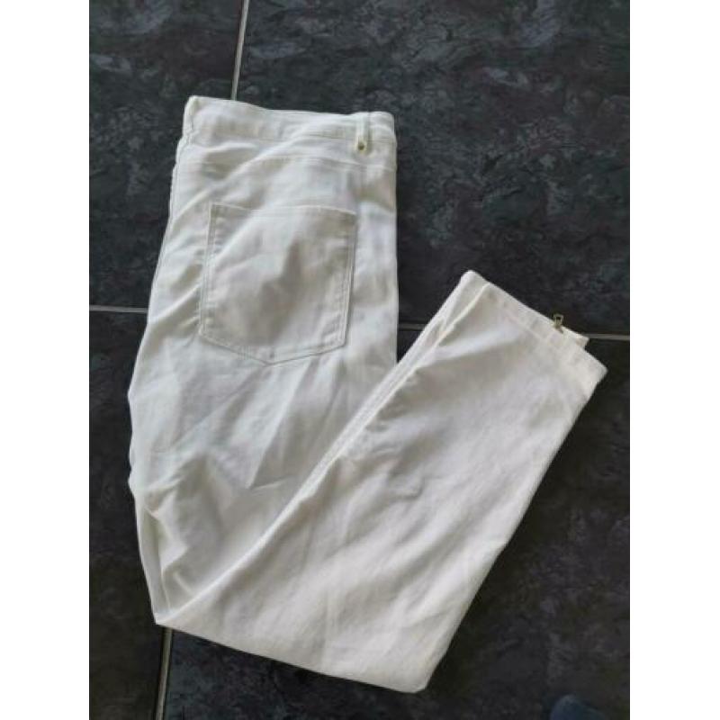 Witte skinny broek van H&M maat XL