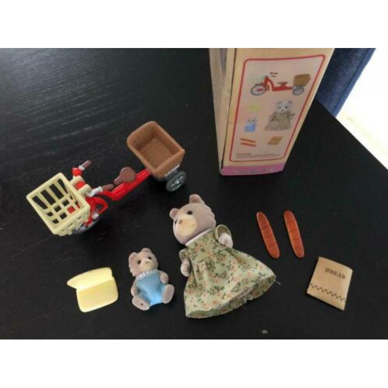 sylvanian families fietsen met mamma 4281 compleet