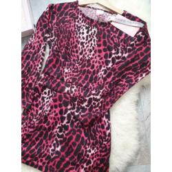 Maat 128/134 NIEUWE Meisjes Jurk Panterprint ZERO JEANS