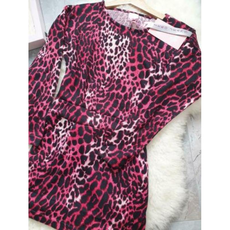 Maat 128/134 NIEUWE Meisjes Jurk Panterprint ZERO JEANS