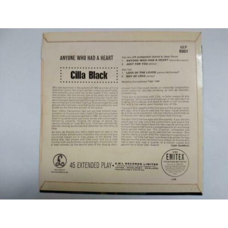 Cilla Black, EP Anyone who had a heart (Beatles related)