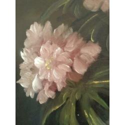 oud schilderij bloemen @DOC61