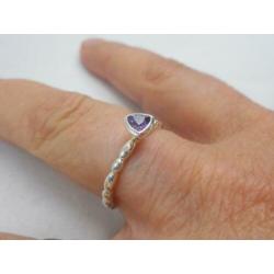 Zilveren stapelring Spinning maat 17.5 nr.722