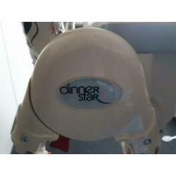 Dinner star kinderstoel met dienblad