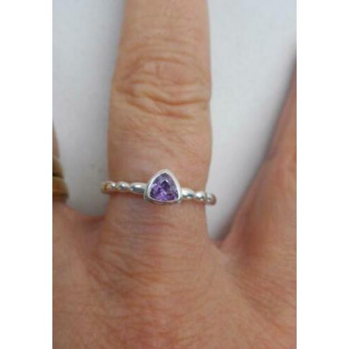 Zilveren stapelring Spinning maat 17.5 nr.722
