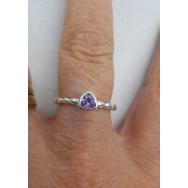 Zilveren stapelring Spinning maat 17.5 nr.722