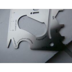 Multitool gereedschap lineaal flessenopener schroevedraaier