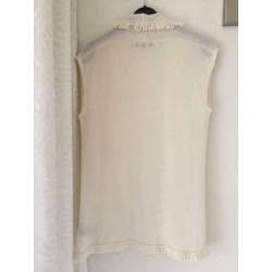 Vest mouwloos voorjaar More & More wol-angora 36 nieuw