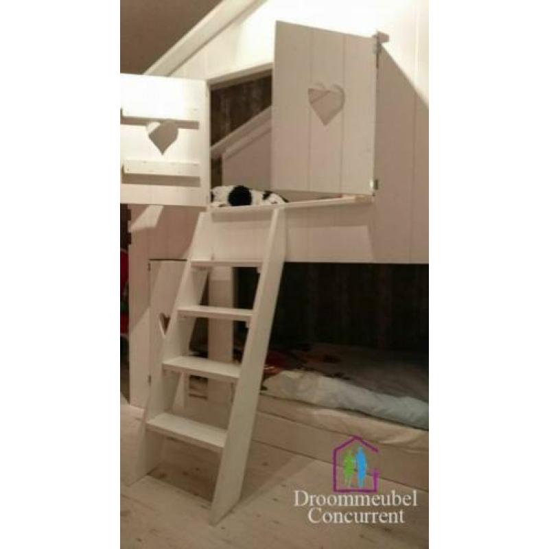 GRATIS MONTAGE! Bedhuisje Boomhut bed Steigerhout Superstar
