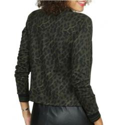 Nieuw Geisha vest / blazer Groen zwart met rits Maat M