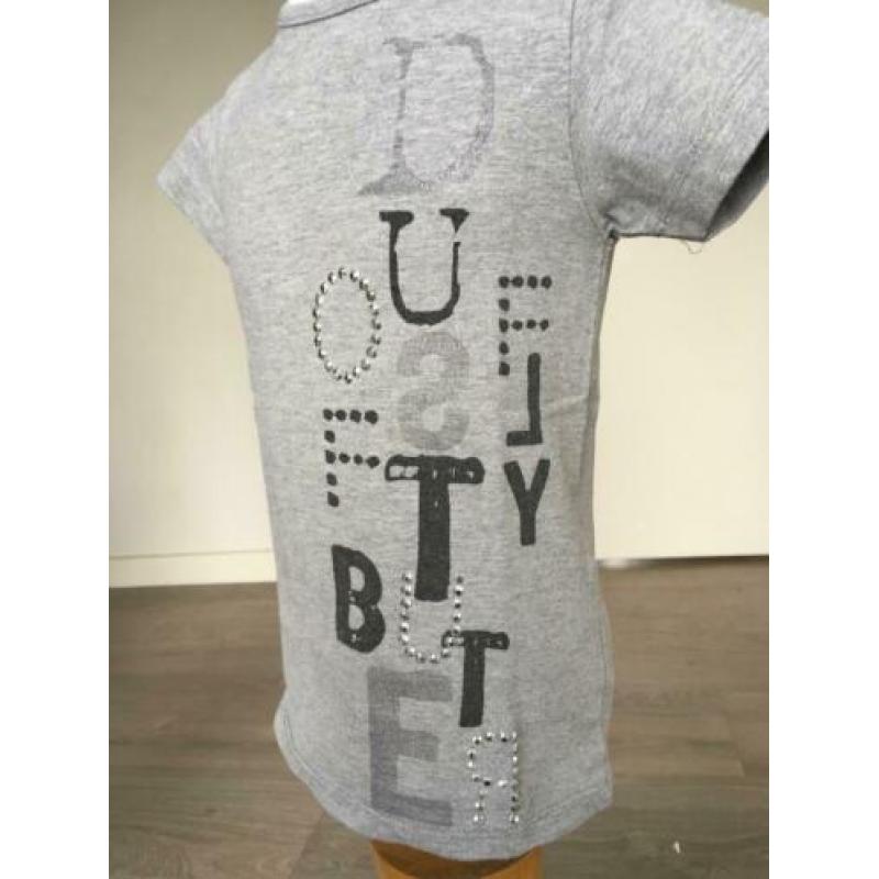 NAME IT shirt grijs met letters mt 92 nette staat D4