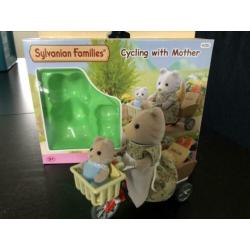sylvanian families fietsen met mamma 4281 compleet