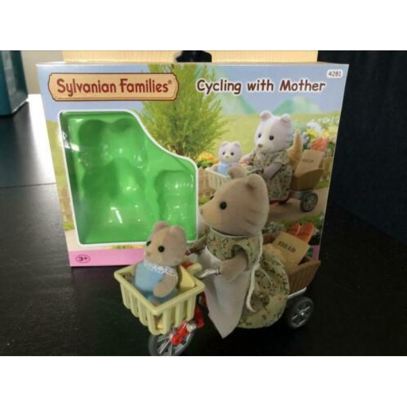 sylvanian families fietsen met mamma 4281 compleet