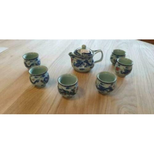 m52 partij van 38 stuks Chinese thee serviesjes