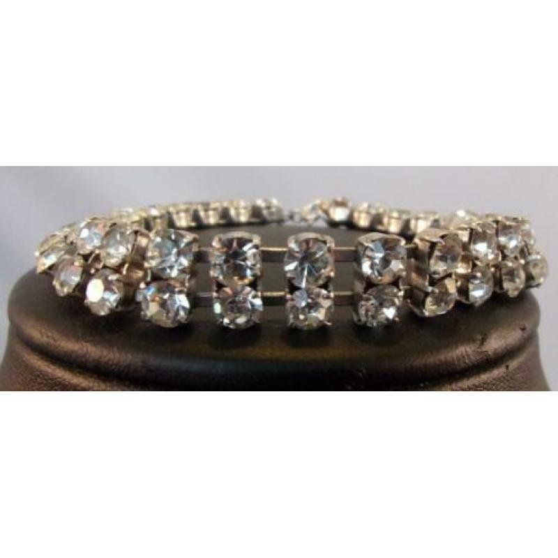 Art Deco armband met strass stenen